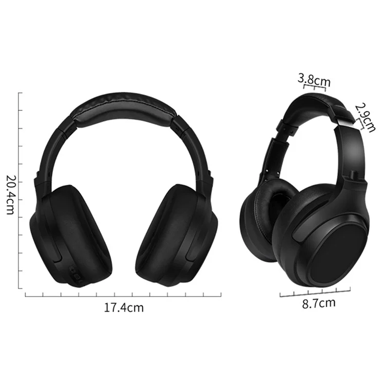 D-815 Wireless Bluetooth-compatible 5.3 Headphones 40H Playtime Over Ear HiFi Stereo Headset for Smartphone, PC - Blue