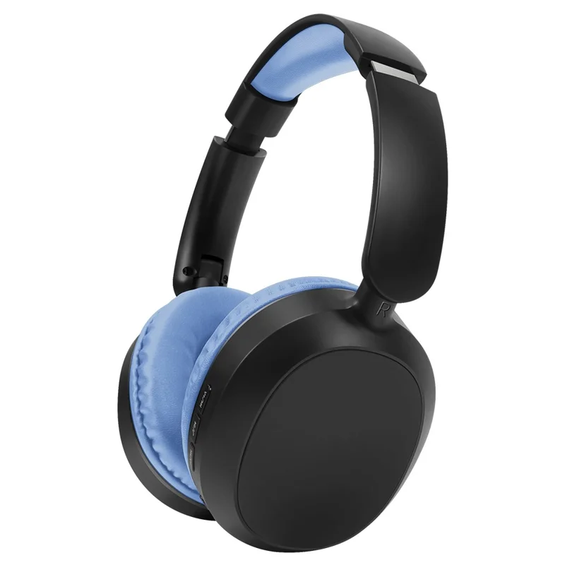 D-913 Bluetooth-compatible 5.3 Headphones 50H Playtime Wireless Foldable Headsets, HiFi Low Delay - Black  /  Blue