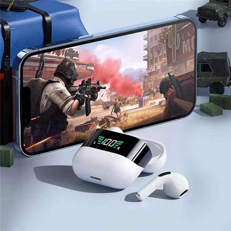 REMAX TWS-10Plus Digital Display True Wireless Stereo Bluetooth Earbuds - Bajo Latencia, Control Táctil Inteligente