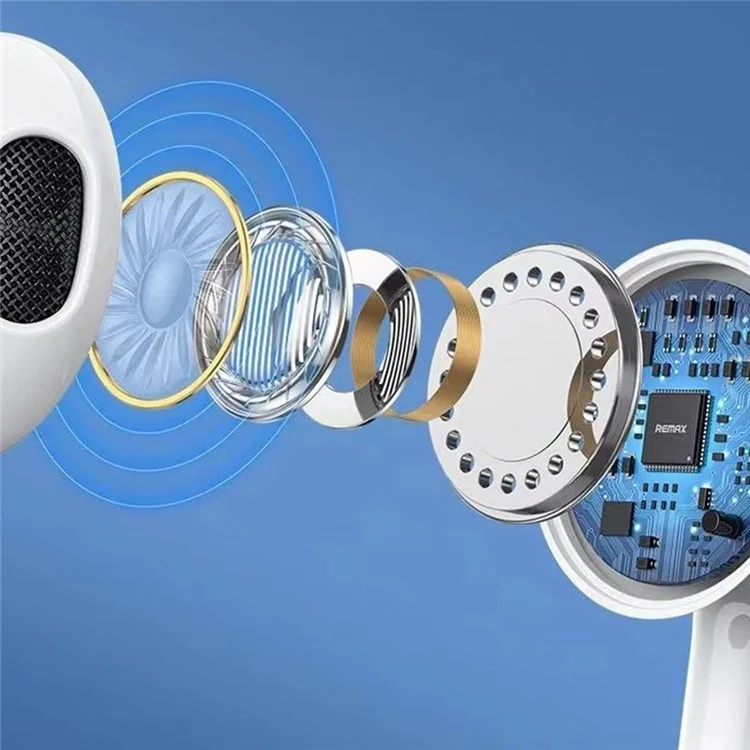 REMAX TWS-10Plus Digital Display True Wireless Stereo Bluetooth Earbuds - Bajo Latencia, Control Táctil Inteligente
