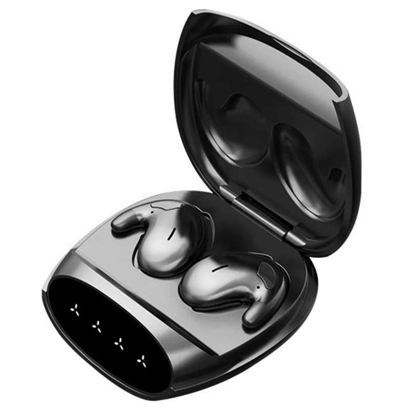 MD528 TWS Bluetooth-compatible Earphones IPX5 Waterproof ENC Noise Reduction Wireless Headphones - Black
