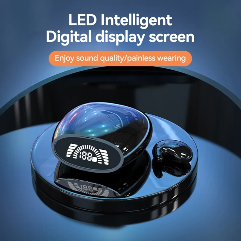 MD528 TWS Bluetooth-compatible Earphones IPX5 Waterproof ENC Noise Reduction Wireless Headphones - Black