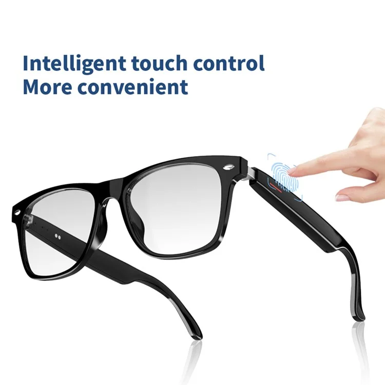 E13-06 Bluetooth-compatible Smart Sunglasses Earphone with Replaceable Lens (CE Certified) - Anti-Blue-Ray Lens