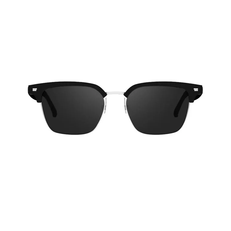 E13-06 Bluetooth-compatible Smart Sunglasses Earphone with Replaceable Lens (CE Certified) - Black Lens