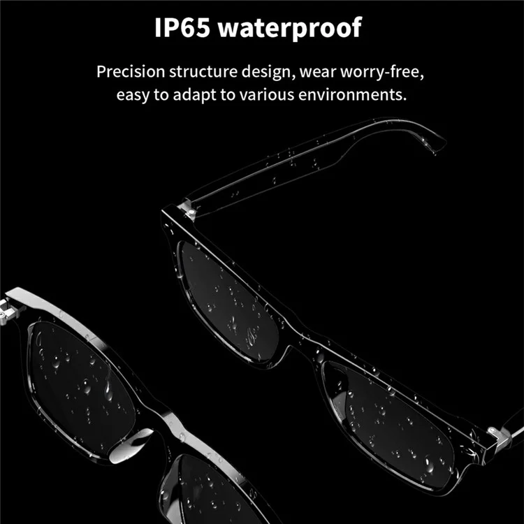 E13-C Bluetooth-compatible Smart Glasses Wireless Music Earphone Sunglasses (CE Certified) - Polarized Lens