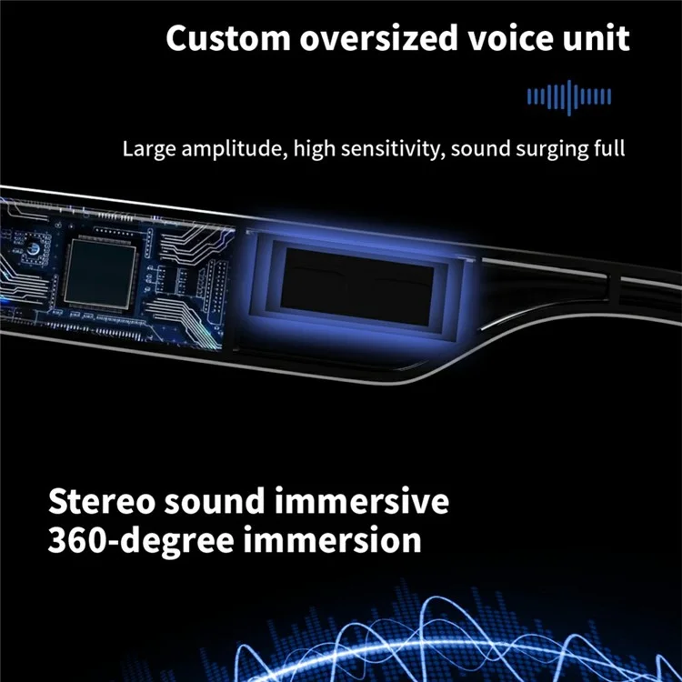 E13-C Bluetooth-compatible Smart Glasses Wireless Music Earphone Sunglasses (CE Certified) - Polarized Lens