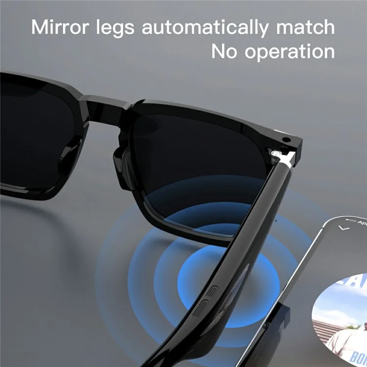 G01-09 Bluetooth-compatible Smart Sport Sunglasses Wireless Music Earphone Sun Glasses (CE Certified) - White