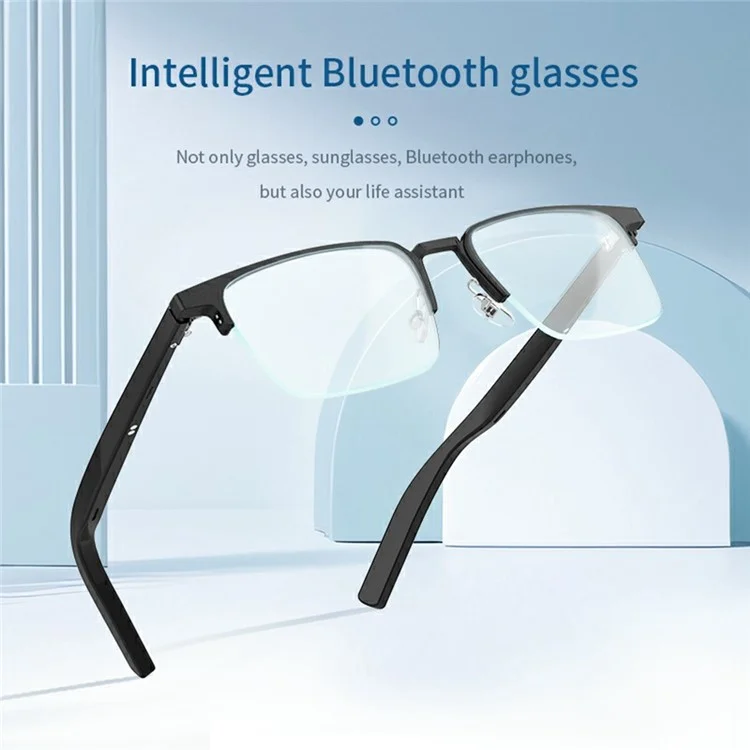 G05-T4 Bluetooth-compatible Smart Sunglasses Wireless Music Earphone Sun Glasses (CE Certified) - Black Lens