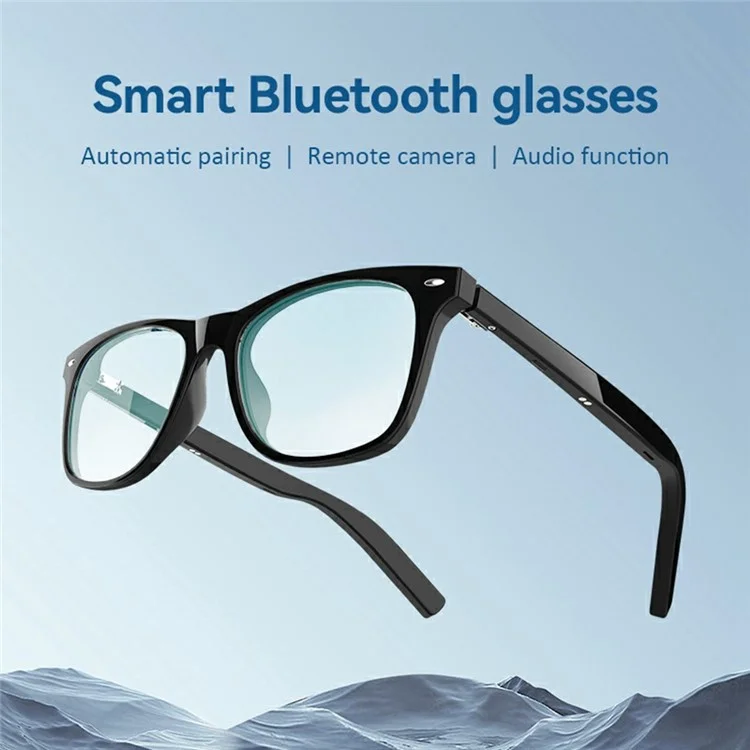 G05-C Anti-Blue-Ray Bluetooth-compatible Glasses Wireless Music Earphone Smart Sunglasses (CE Certified) - Transparent
