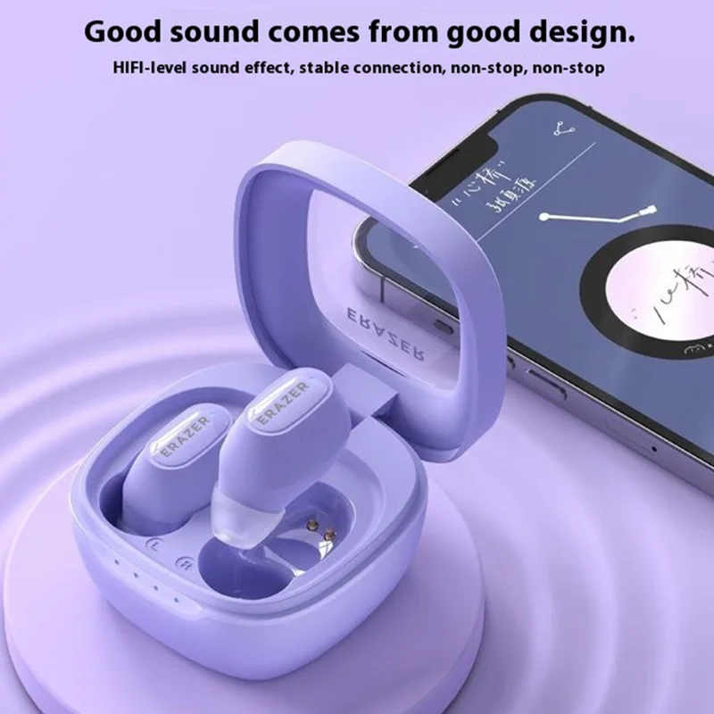 LENOVO ERAZER XT62PRO Wireless Stereo Music Headset TWS In-Ear Bluetooth-compatible Earphone - Pink