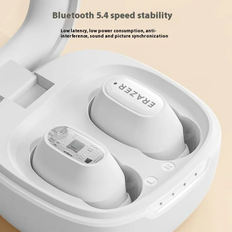 LENOVO ERAZER XT62PRO Wireless Stereo Music Headset TWS In-Ear Bluetooth-compatible Earphone - Pink