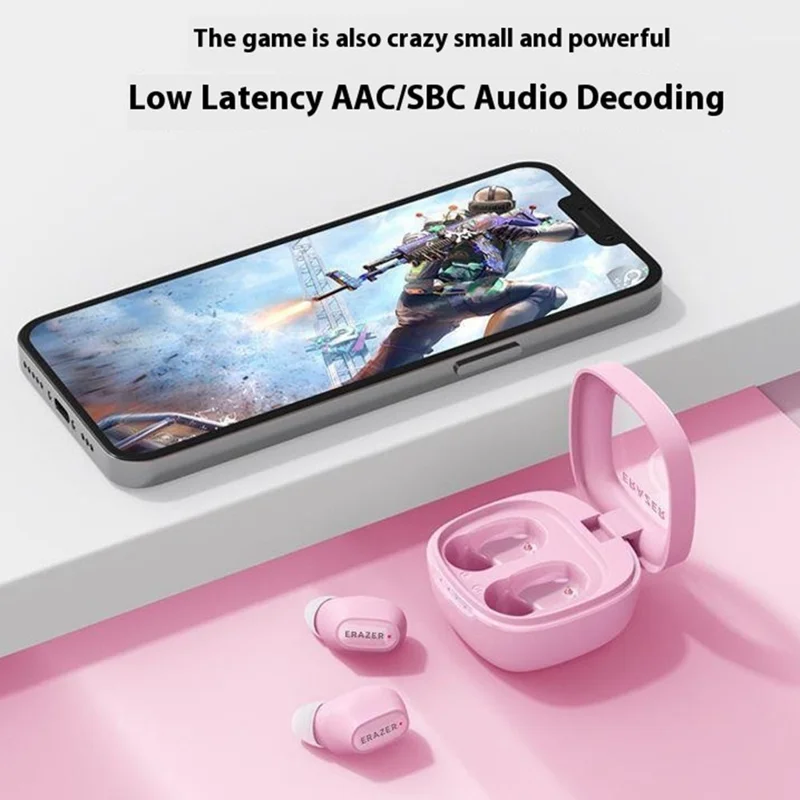 LENOVO ERAZER XT62PRO Wireless Stereo Music Headset TWS In-Ear Bluetooth-compatible Earphone - Pink