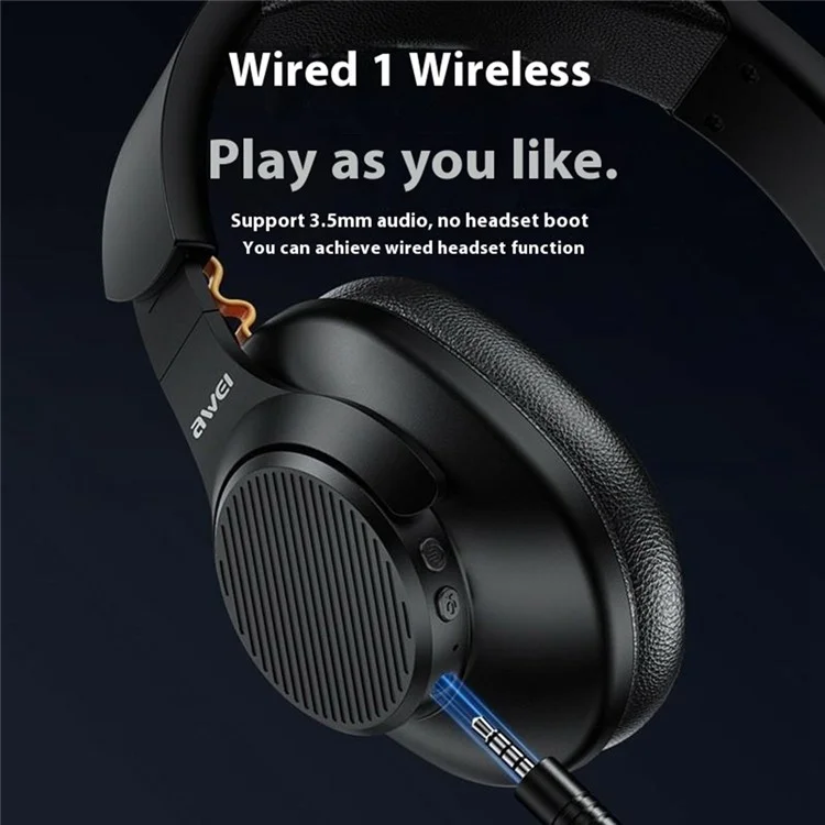 AWEI A997Pro ANC Noise Canceling Headset Foldable Bluetooth-compatible Over-Ear Headphone