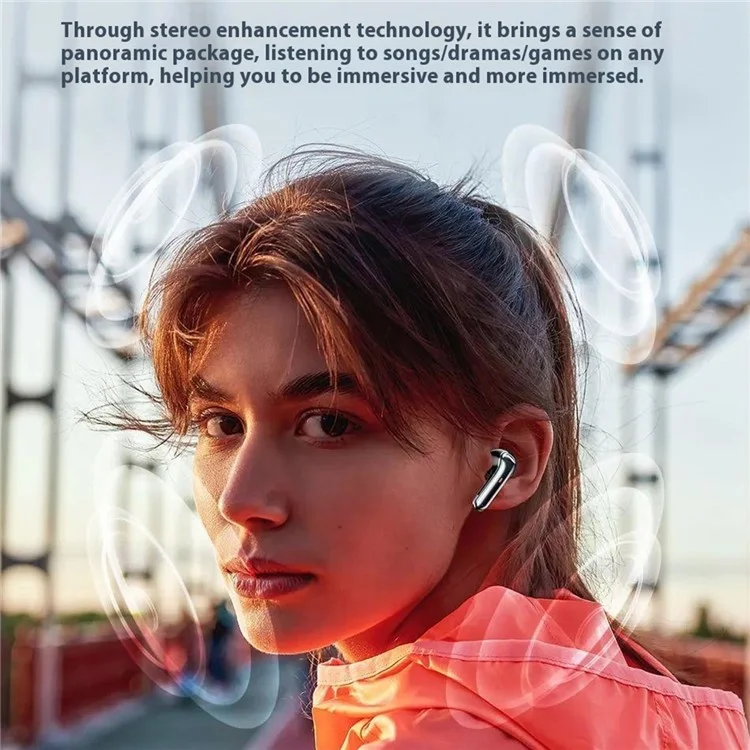 AWEI T79 2 Pairs ENC Noise Reduction Bluetooth-compatible Headsets Wireless Headphones Waterproof Earphones