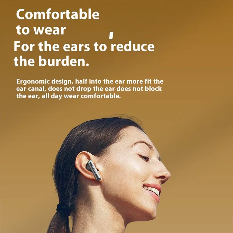 AWEI T88 Noise Reduction Bluetooth-compatible Headset TWS Wireless Headphone Waterproof Earphone - Black