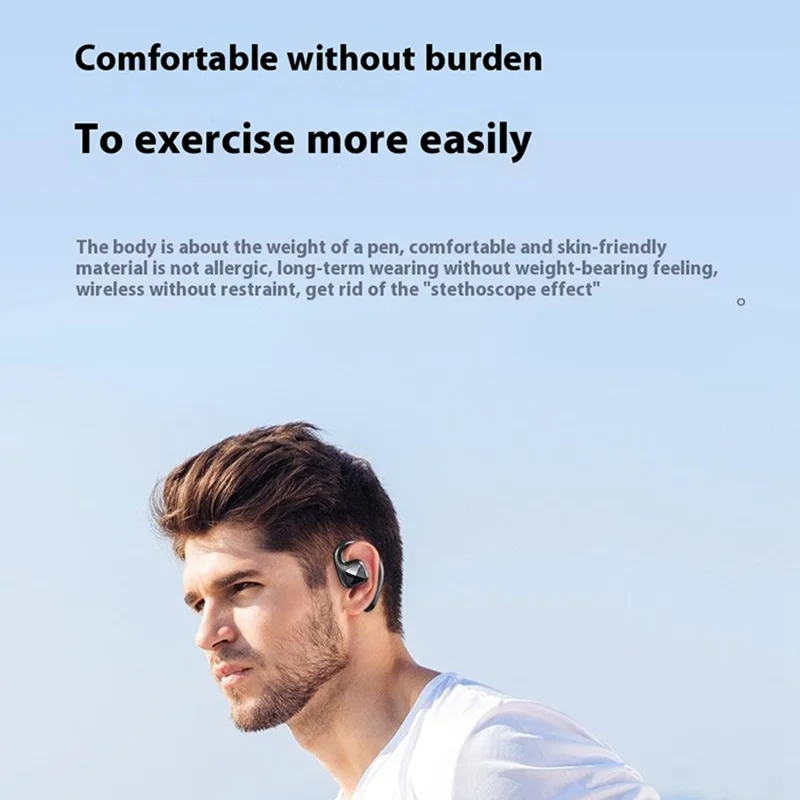 AWEI T67 Sports Bluetooth-compatible Headset Ear Hook Wireless Headphone Waterproof Earphone - Purple
