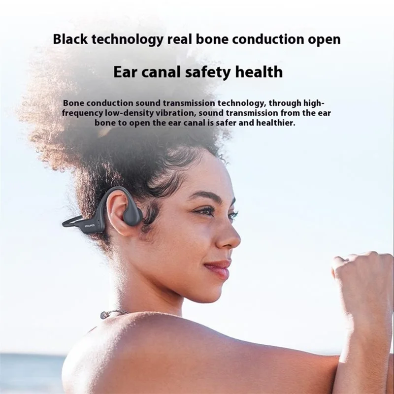 AWEI A899BL Conducción Ósea Auriculares Bluetooth de Oído Abierto IPX8 Auriculares de Natación