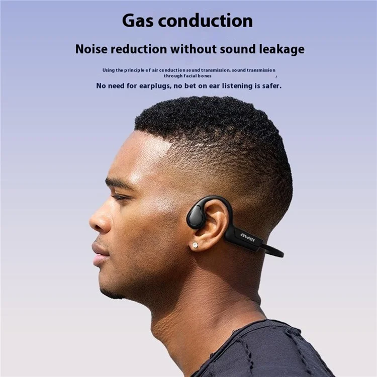AWEI A886BL Air Conduction Bluetooth-наушники с шумоподавлением, беспроводные наушники для спорта