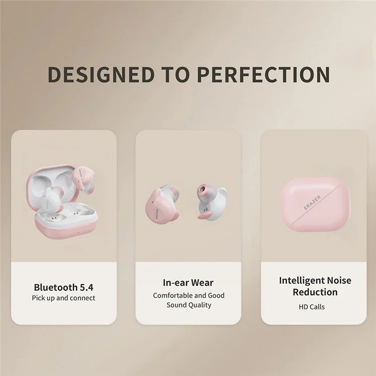 Lenovo Erazer XT91Pro TWS Bluetooth In-ear Aurnello Hifi Musica Stereo HD Chiamata Wireless Auricolare - Beige