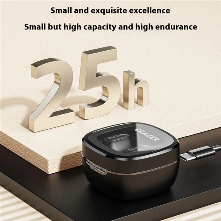 100pcs Lenovo Erazer XT62PRO Wireless Stéréo Musique Headset TWS Eartphone Bluetooth Intra-auriculaire - Noir