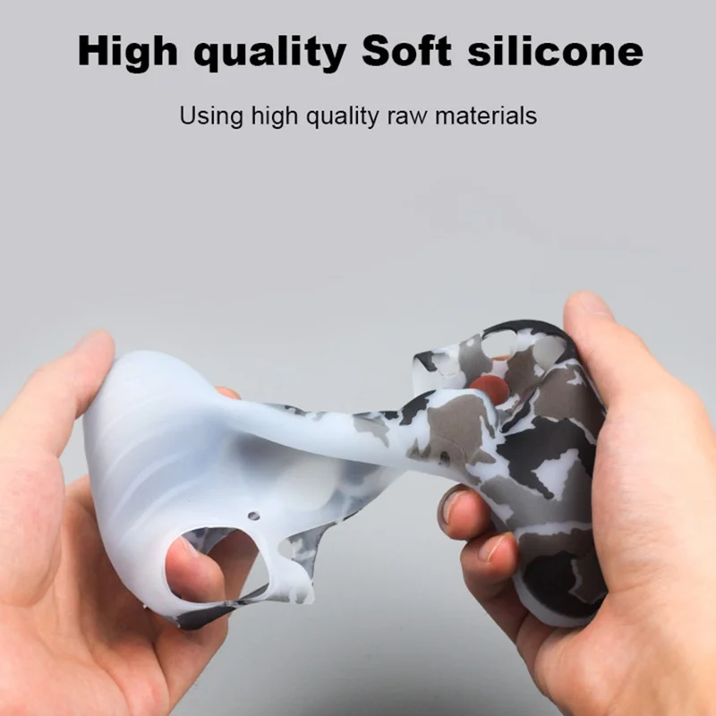 DATA FROG Silicone Cover for Sony PlayStation 4 Pro / PS4 Slim / PlayStation 4 Game Controller Graffiti Protective Case - White Skull