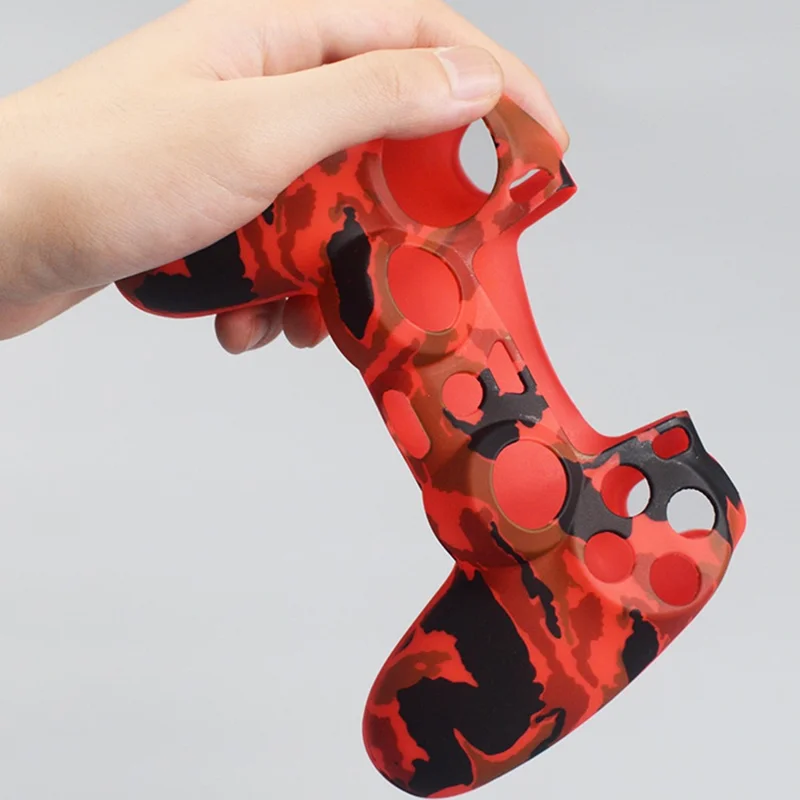 DATA FROG Silicone Cover for Sony PlayStation 4 Pro / PS4 Slim / PlayStation 4 Game Controller Graffiti Protective Case - White Skull