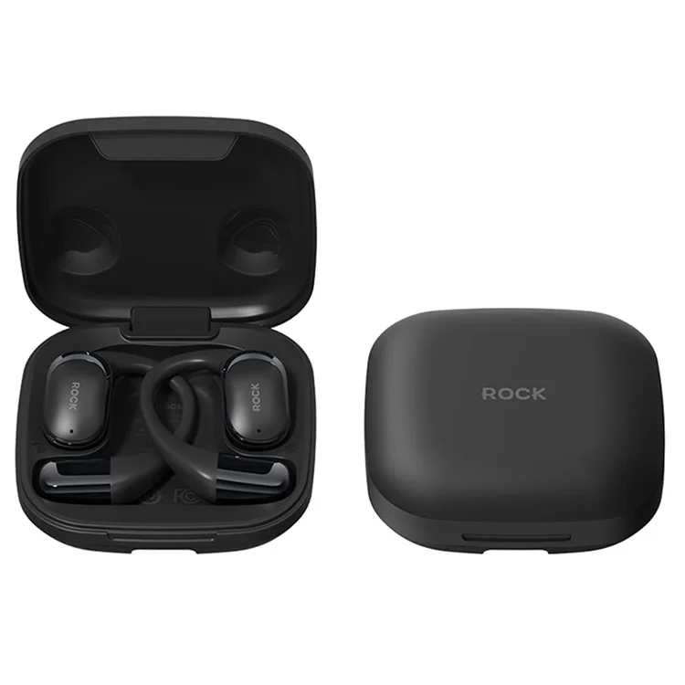 ROCK X718 Ear Hook Bluetooth-compatible 5.4 OWS Headset Wireless Earphone - Black