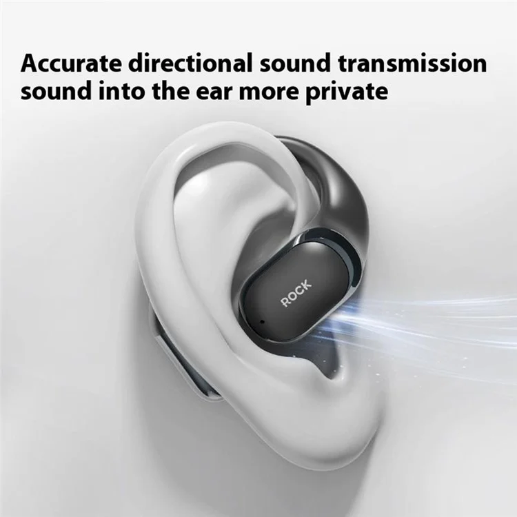 ROCK X718 Ear Hook Bluetooth-compatible 5.4 OWS Headset Wireless Earphone - Black