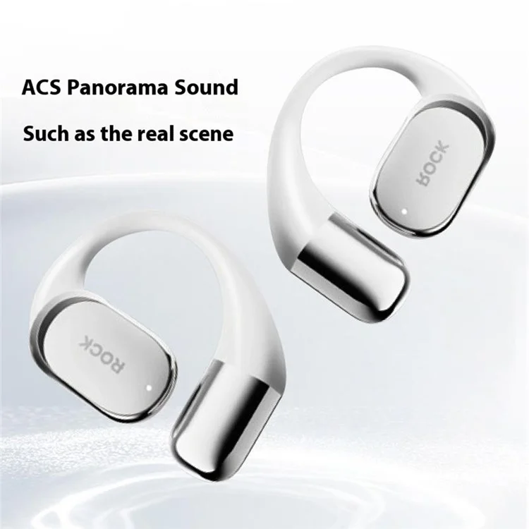 ROCK X718 Ear Hook Bluetooth-compatible 5.4 OWS Headset Wireless Earphone - Black