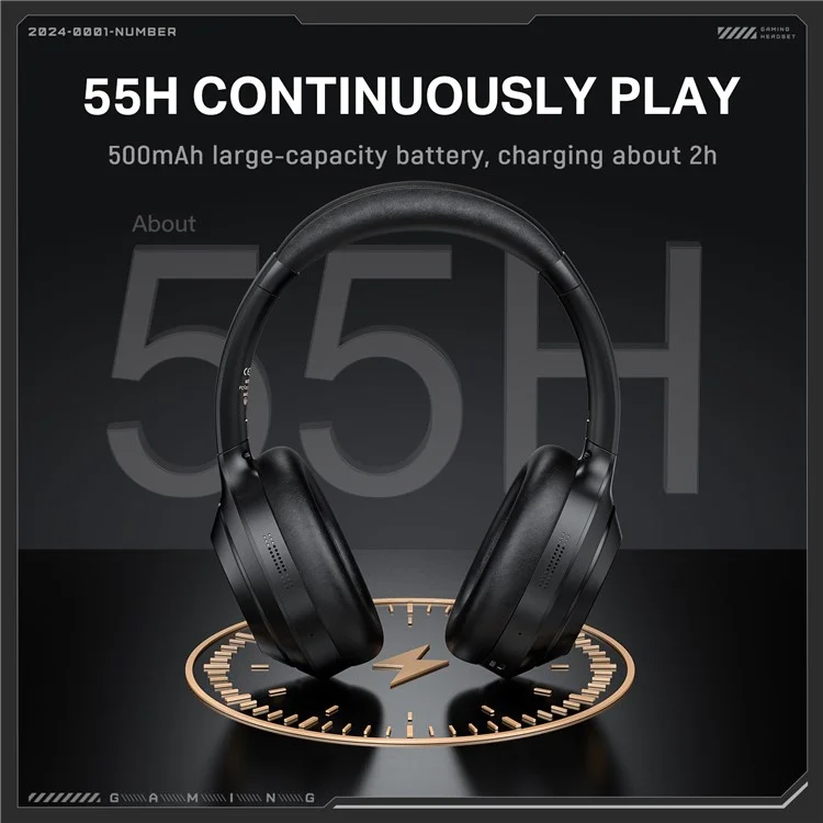 Fones de Ouvido com Cancelamento de Ruído ONIKUMA GT811 ANC+ENC Bluetooth / Modo Dual com Fio