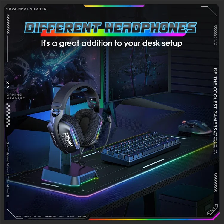 ONIKUMA X12 USB+3.5mm Wired E-Sport Headphone Over-Ear Gaming Music Headset