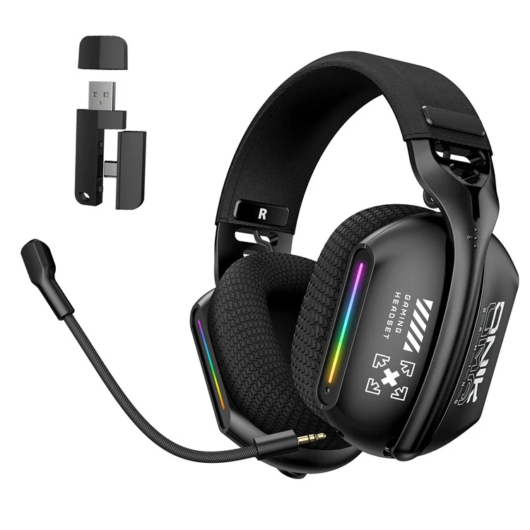 ONIKUMA GT808 Cuffie Tri-Mode 2.4GHz Ultra-Bassa Latenza Wireless Gaming Headset con Microfono