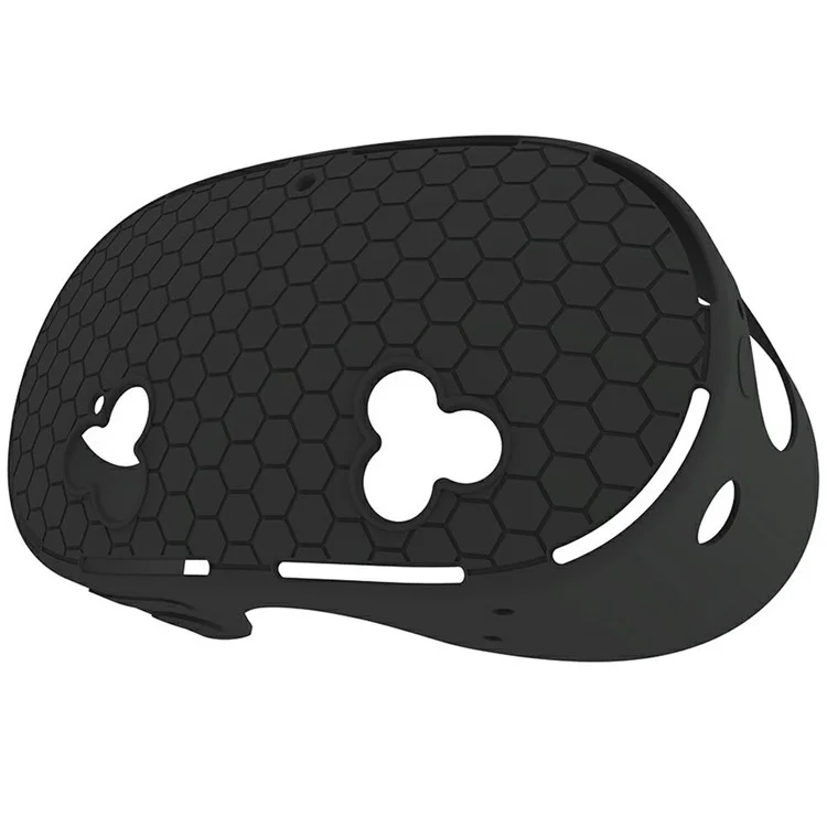 For Meta Quest 3S VR Silicone Case Honeycomb Texture Heat Dissipation Anti-Drop Cover - Black