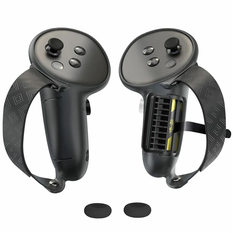 1 par de funda antideslizante y antiimpactos para controlador Meta Quest 3S - Negro
