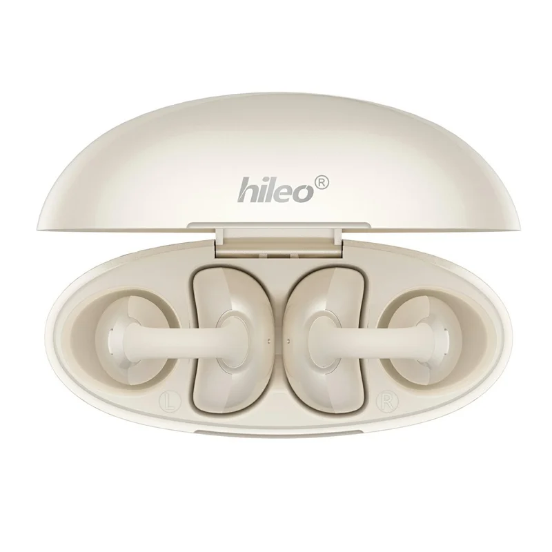 HILEO hi86 ENC Noise Reduction Stereo Wireless Earphones Clip-On Bluetooth-compatible Earbuds - White