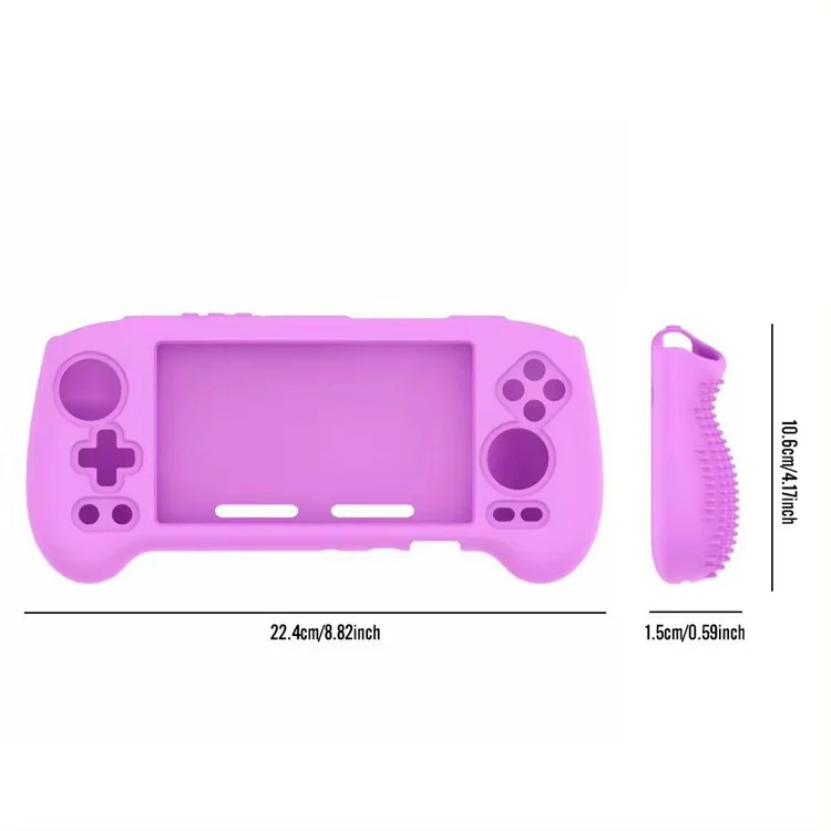 Case de Protection en Silicone Pour Anbernic RG556 Gaming Gaming Console Sleeve - Noir