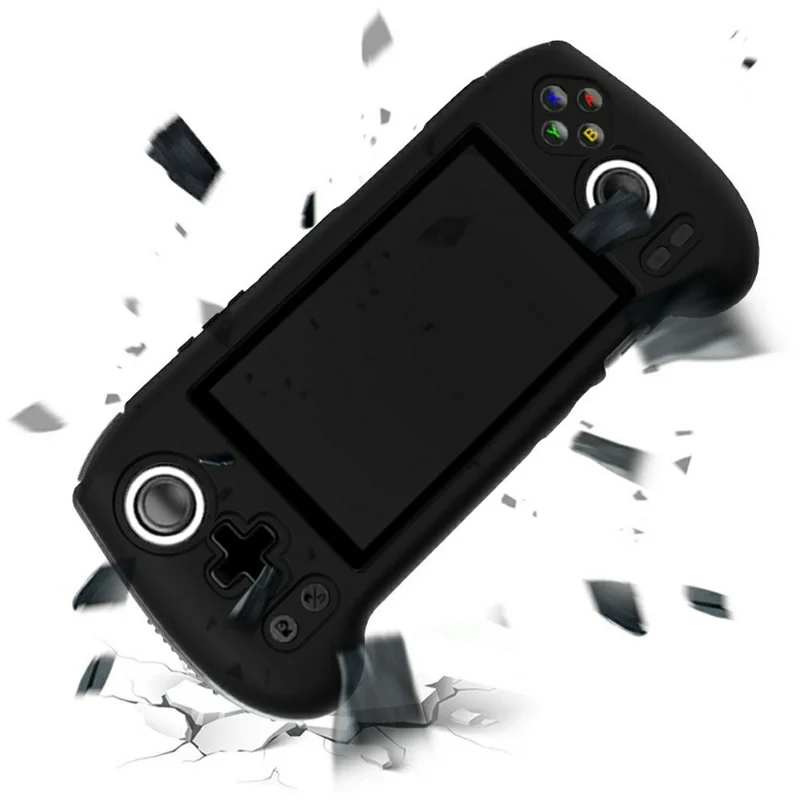 Silicone Protective Case for Anbernic RG556 Handheld Gaming Console Sleeve - Beige