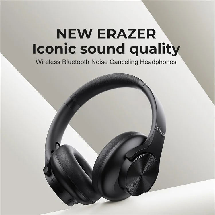 LENOVO Erazer G50 Wireless Bluetooth-compatible Stereo Headphone Over-Ear Foldable Music Headset - Black