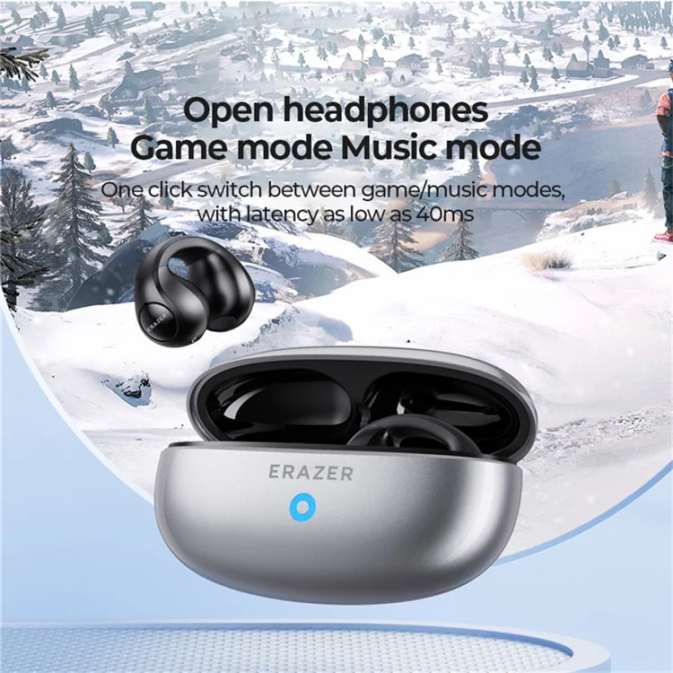 Lenovo Erazer XT83Pro Clipe de Ouvido Bluetooth Fone de Ouvido Sem Fio Headset de Jogo de Música Sem Fio - Preto