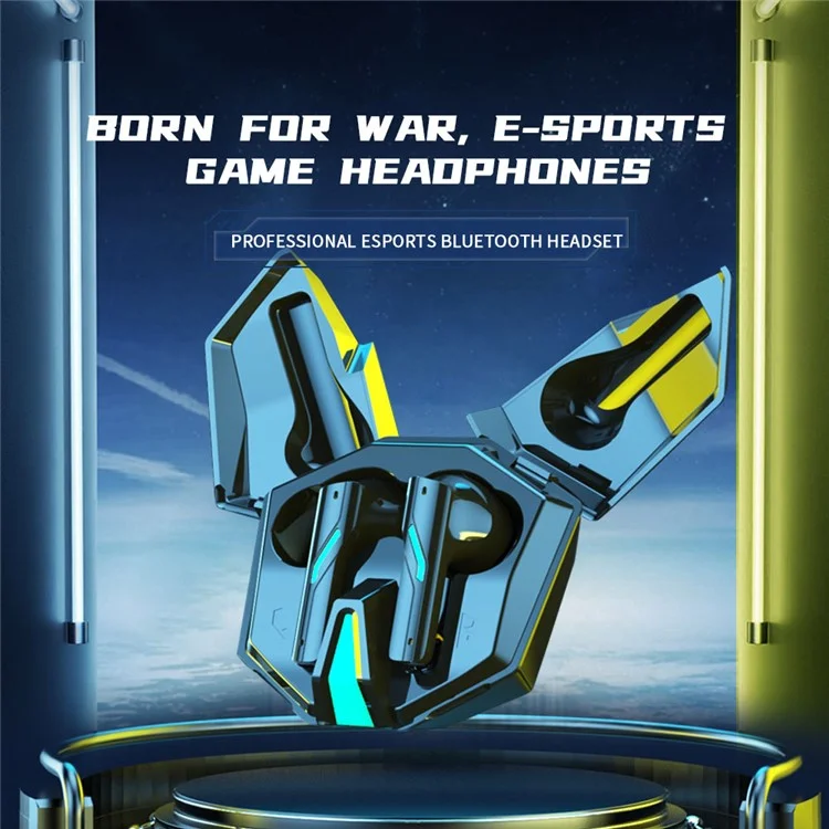 YW14 Low Latency Gaming Bluetooth-compatible Headset Noise Reduction Music Headset - White