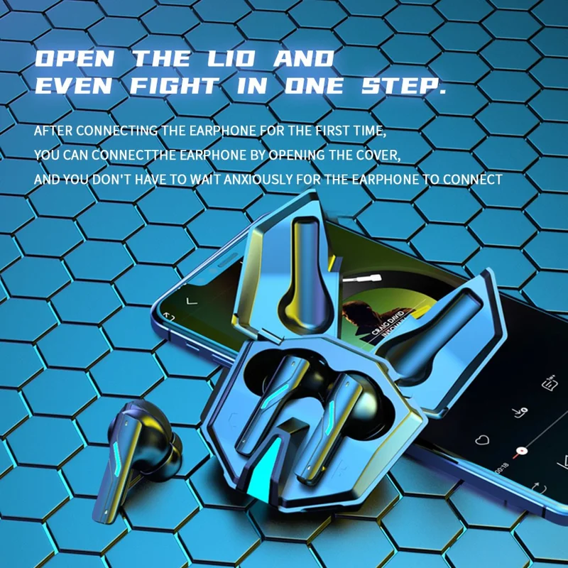 YW14 Low Latency Gaming Bluetooth-compatible Headset Noise Reduction Music Headset - Black