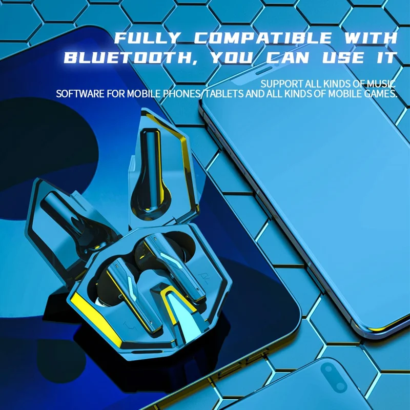 YW14 Low Latency Gaming Bluetooth-compatible Headset Noise Reduction Music Headset - Black