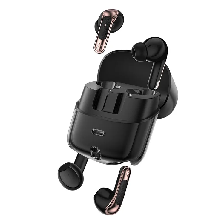J17 2 Пара Bluetooth 5.4 Наушники Светодиод - Черный