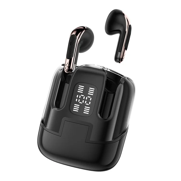 J17 2 Пара Bluetooth 5.4 Наушники Светодиод - Черный