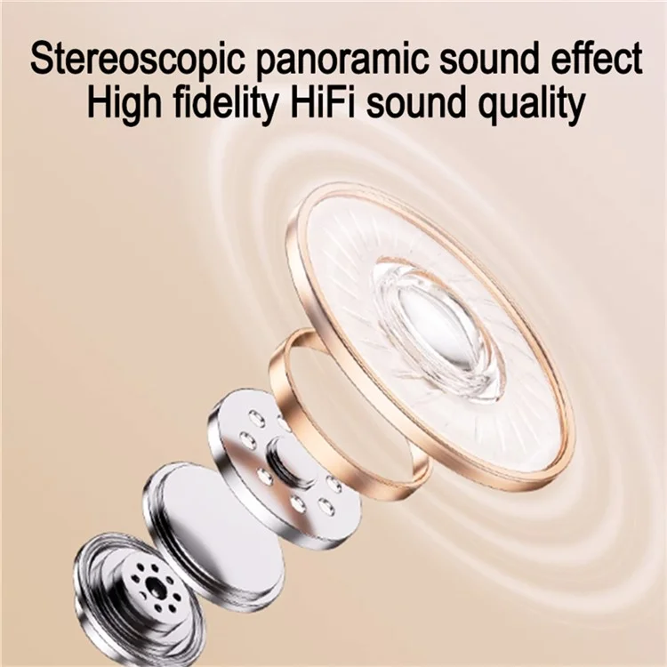 J32 2 Pair Wireless Earbuds Bluetooth-compatible 5.3 LED Display Sport Headphones Noise Cancelling - Black
