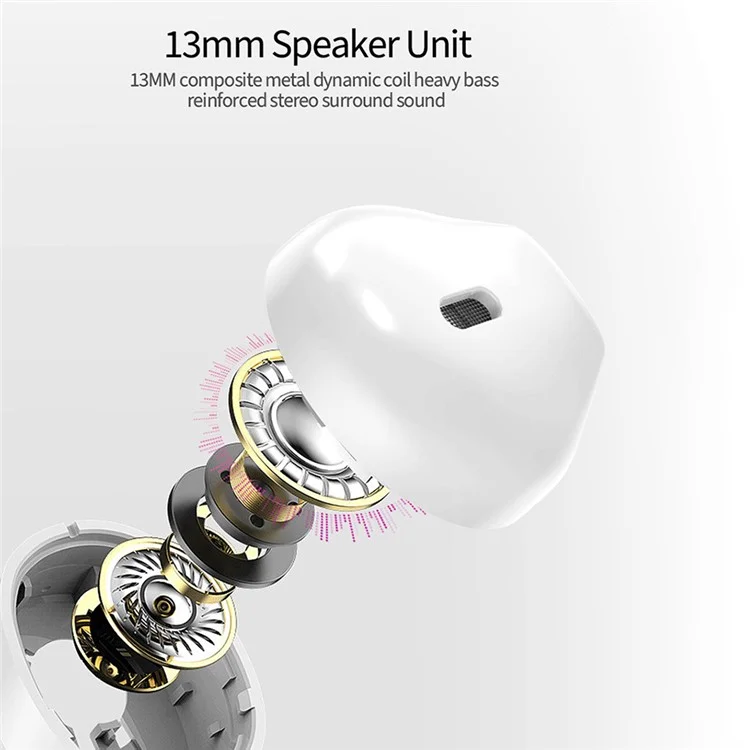 Lenovo Erazer XT98 Pro TWS Bluetooth Semi-in-orar Music Music Gaming Wireless Headset - Branco
