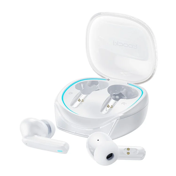 Toocki HE-068 TWS Bluetooth In-Ear Earphone Wireless Music Aurictos de Juegos - Blanco