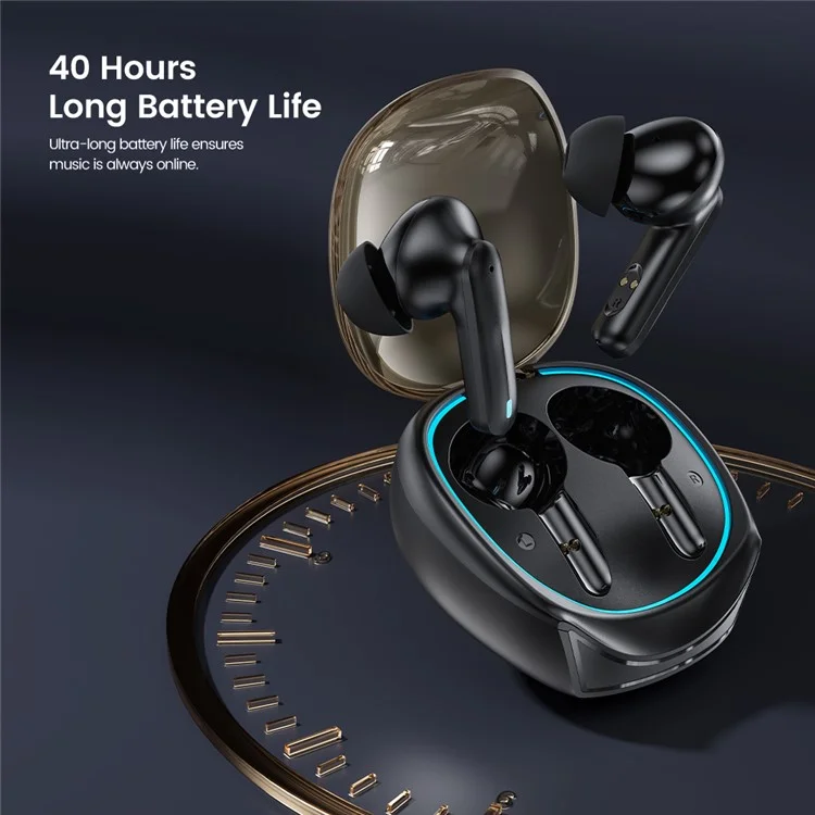 Toocki HE-068 TWS Bluetooth In-Ear Earphone Wireless Music Aurictos de Juegos - Blanco