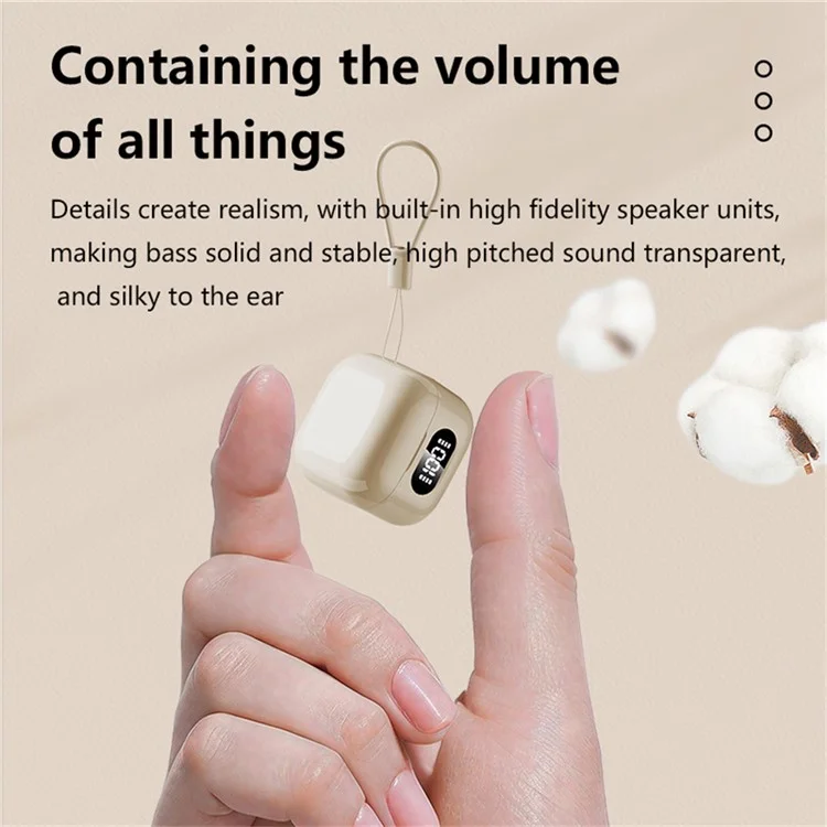 BH30 Mini TWS Bluetooth 5.3 Earbudes de Fones de Ouvido Ineversos Touch Control Wireless Music Headset - nu