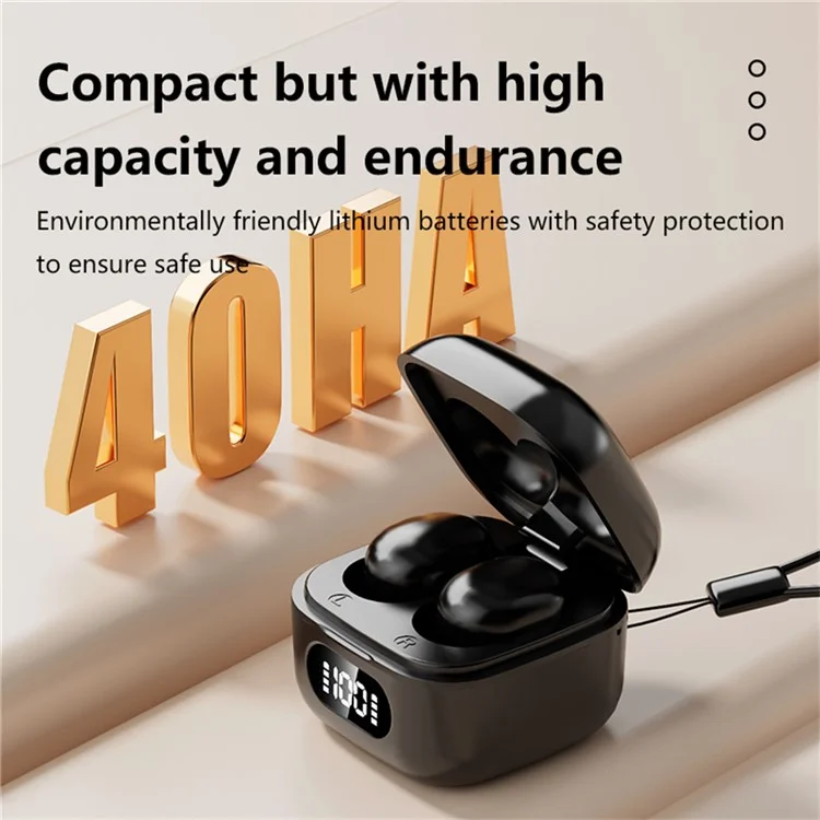 BH30 Mini TWS Bluetooth 5.3 Earbudes de Fones de Ouvido Ineversos Touch Control Wireless Music Headset - nu